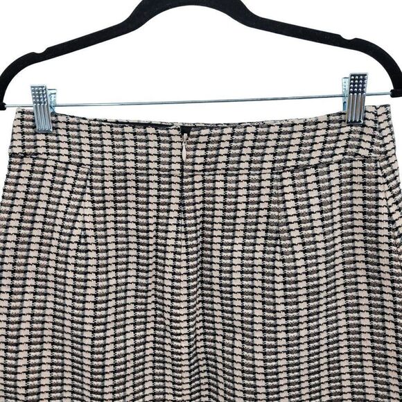 J. Crew Factory Skirt Mini Tweed Faux Wrap Plaid Pink 6 Barbie Core Academia - Picture 9 of 15